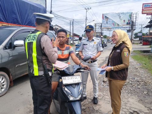Edukasi Humanis Ops Keselamatan Krakatau 2026, Satlantas Polres Lamteng Gandeng Bappeda dan Jasa Raharja